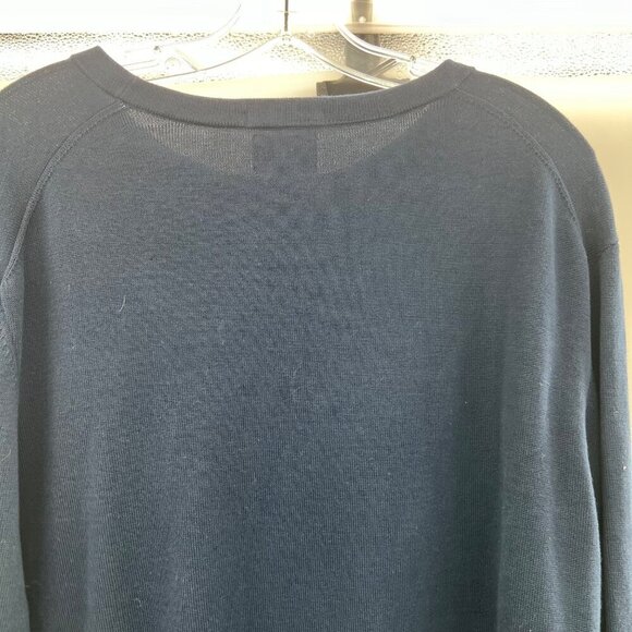 Lands' End Men's Long Sleeve Pullover Sweater Navy Size Large - Picture 6 of 9